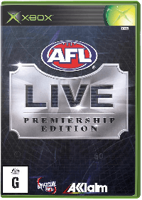 AFL Live Premiership Edition PAL Xbox PAL box art